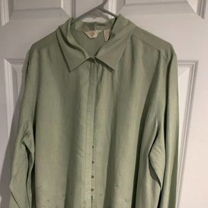 Beautiful green linen shirt